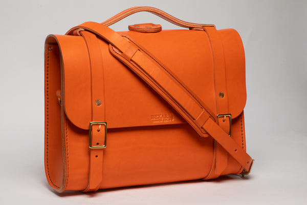 Orange satchel online handbag