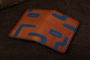 Vertical Card Wallet - Blue