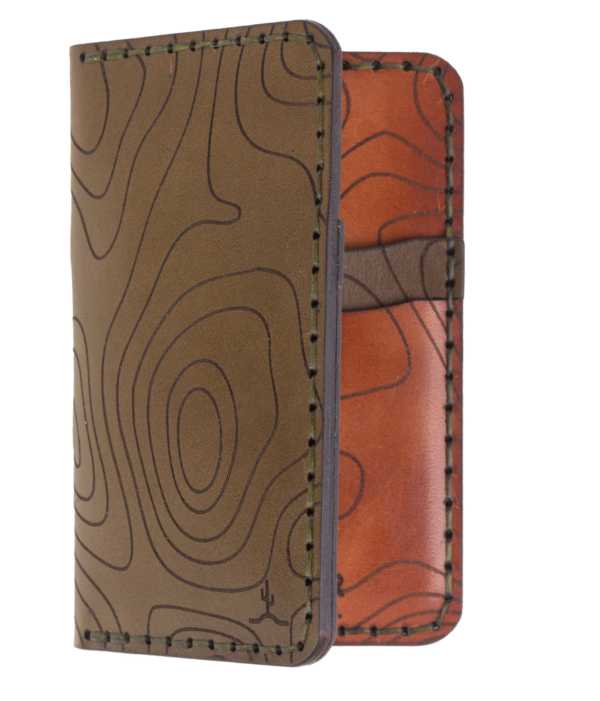 Vertical Wallet - Topo Woodland