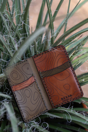 Vertical Wallet - Topo Woodland