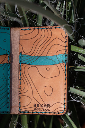 Vertical Wallet - Topo Sand & Sea